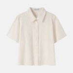 Women Embroidered Short Sleeves Shirt