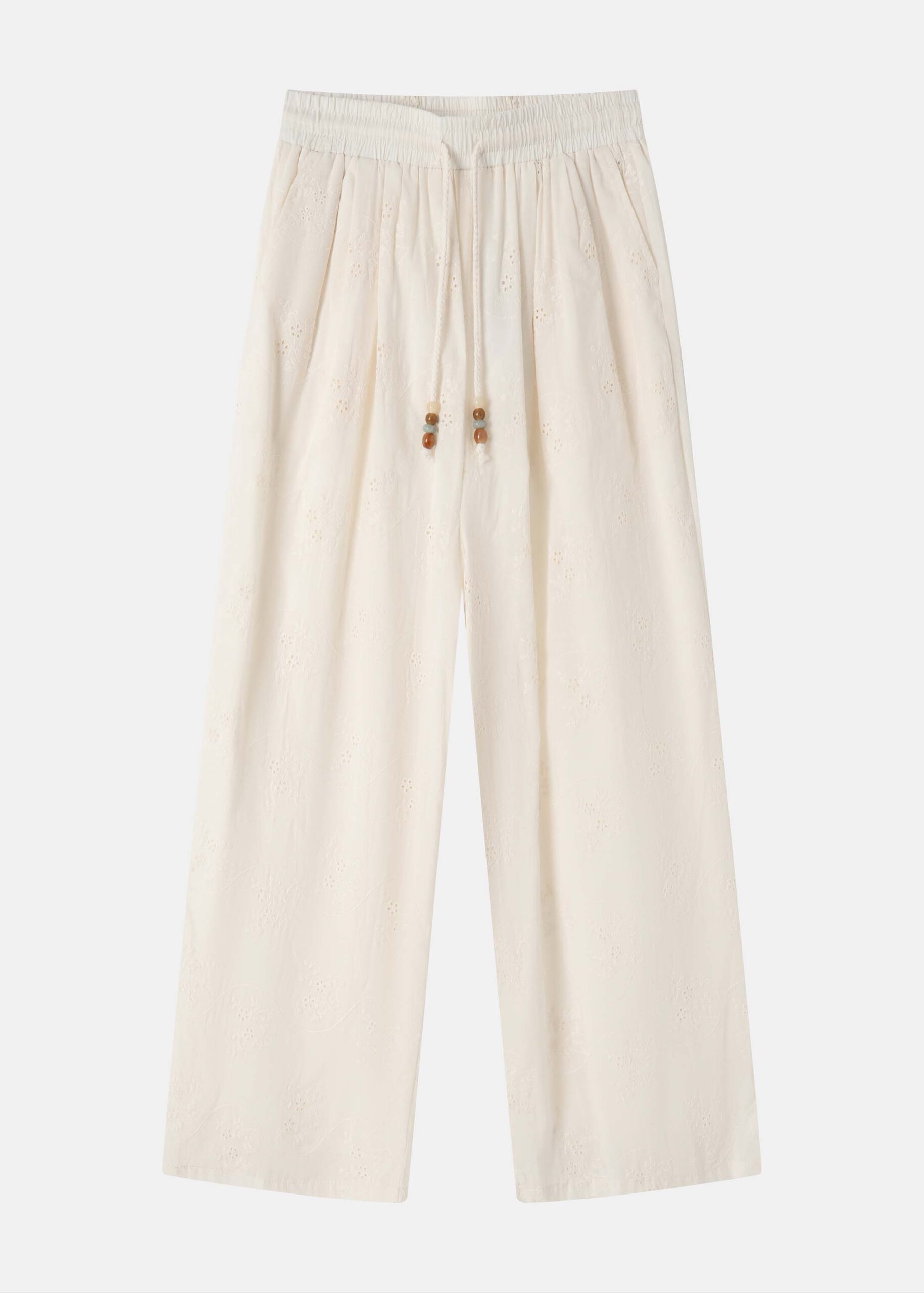 6126208057803-a Women Embroidered Elasticated Waist Trouser - Image 1
