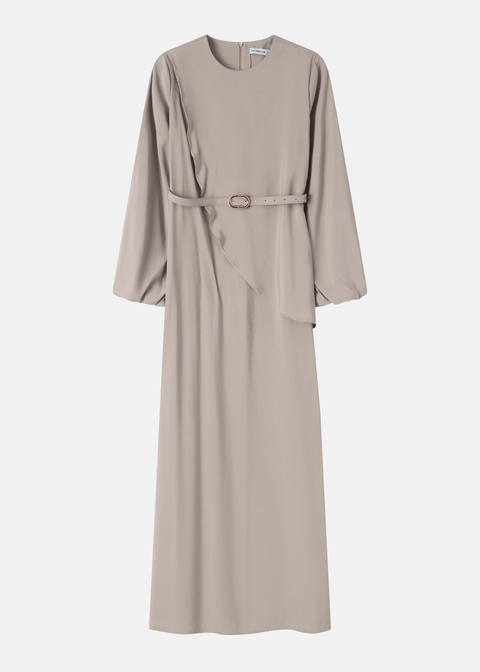 6126209014137-a Women Belted Maxi Dress - Image 1