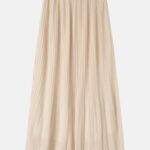 Women Pleated Maxi Skirt