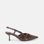 Women Patent-Leather Slingback Shoes