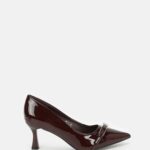 Women Patent-Leather Heels Shoes