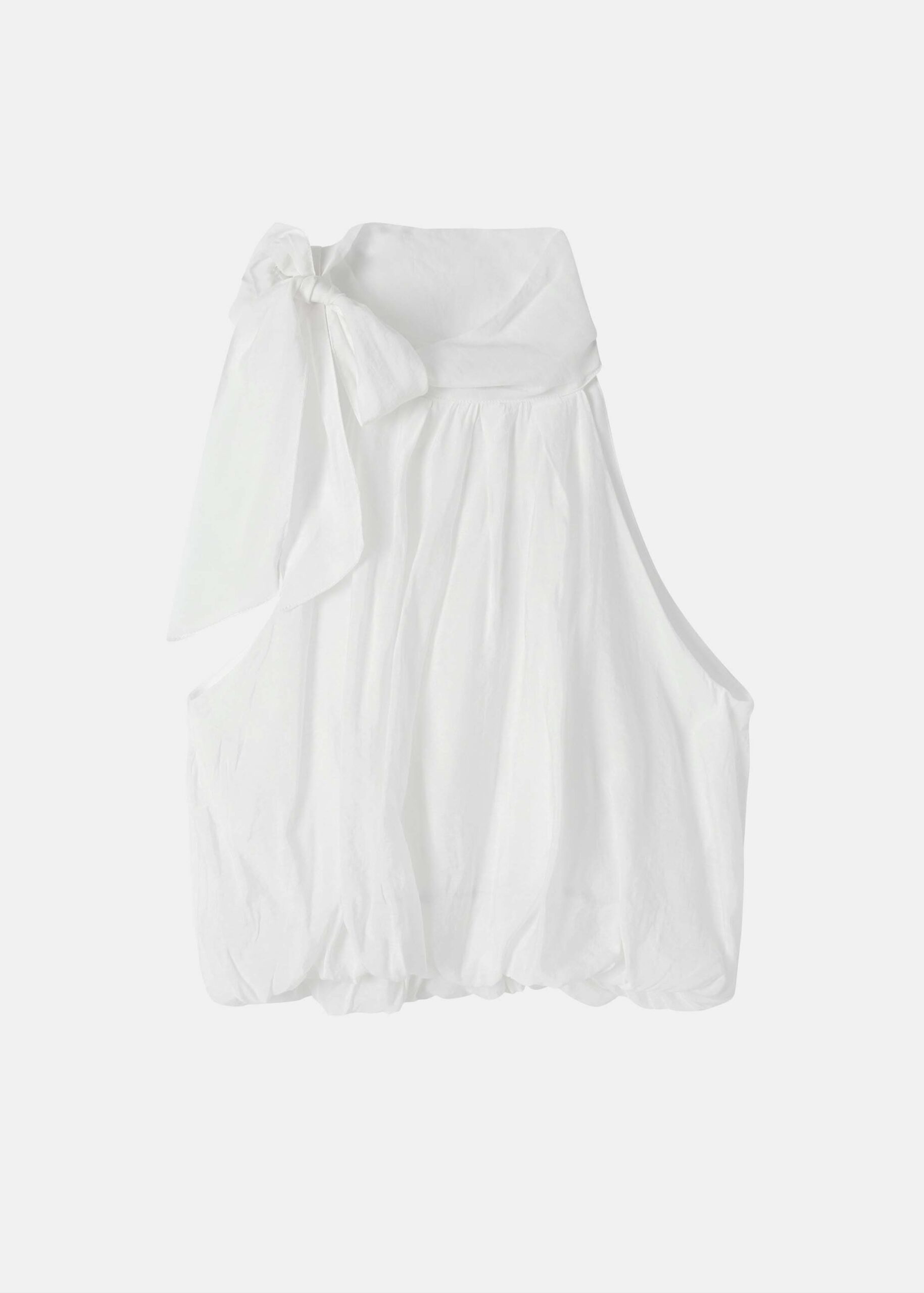 6126216042104-a Women Sleeveless Pussy Bow Top - Image 1