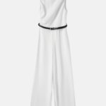 Women Draped Neck Jumpsuit