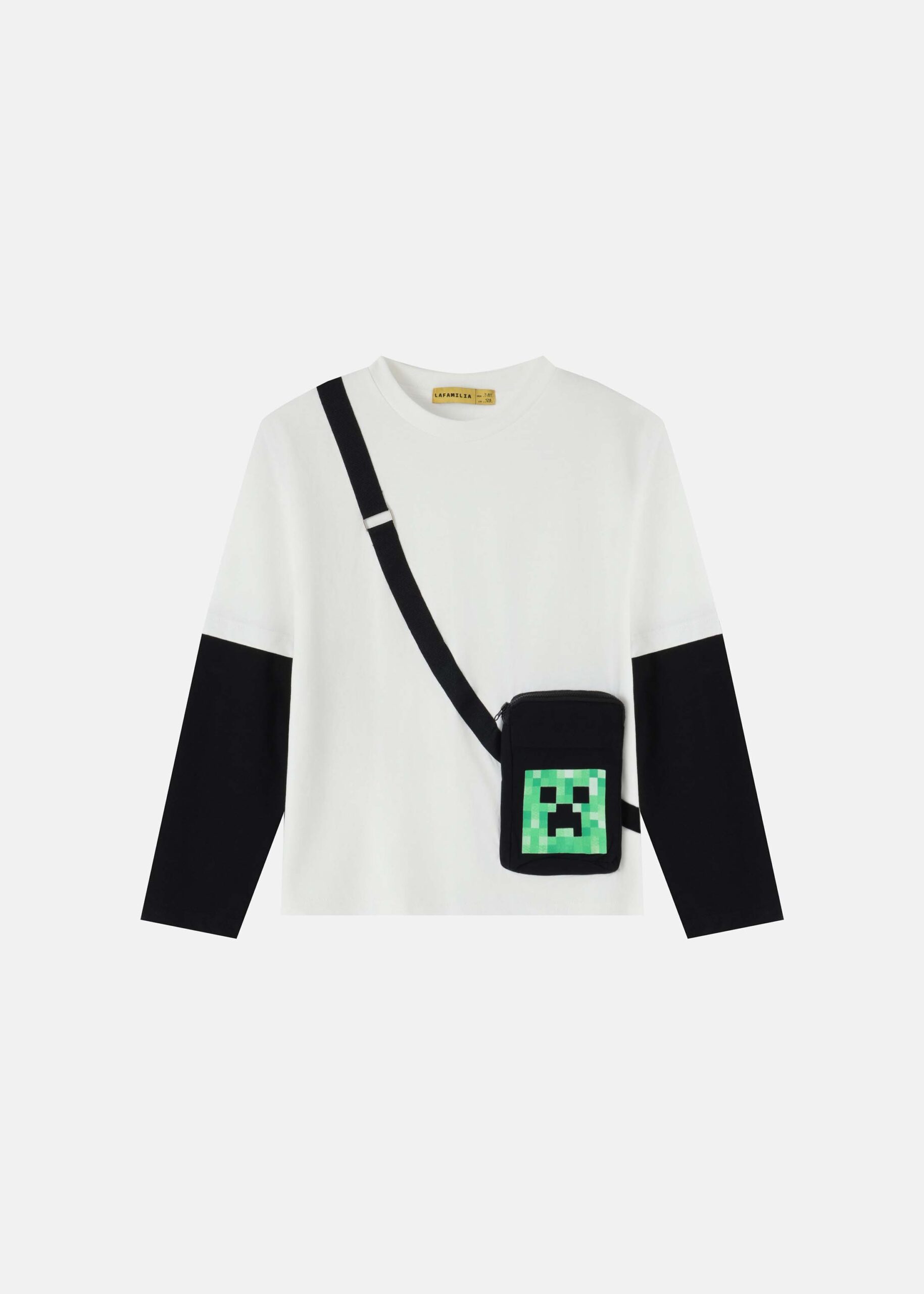 6126316006102-a Kids Boy Built-in Crossbody Bag Blouse - Image 1