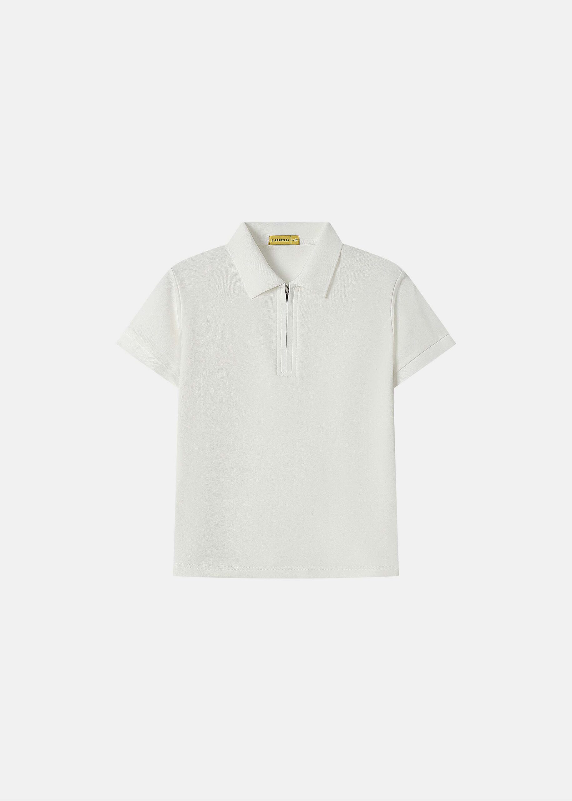 6126316034204-a Kids Boy Plain Polo Shirt - Image 1