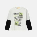 Kids Boy Double-Sleeves Blouse