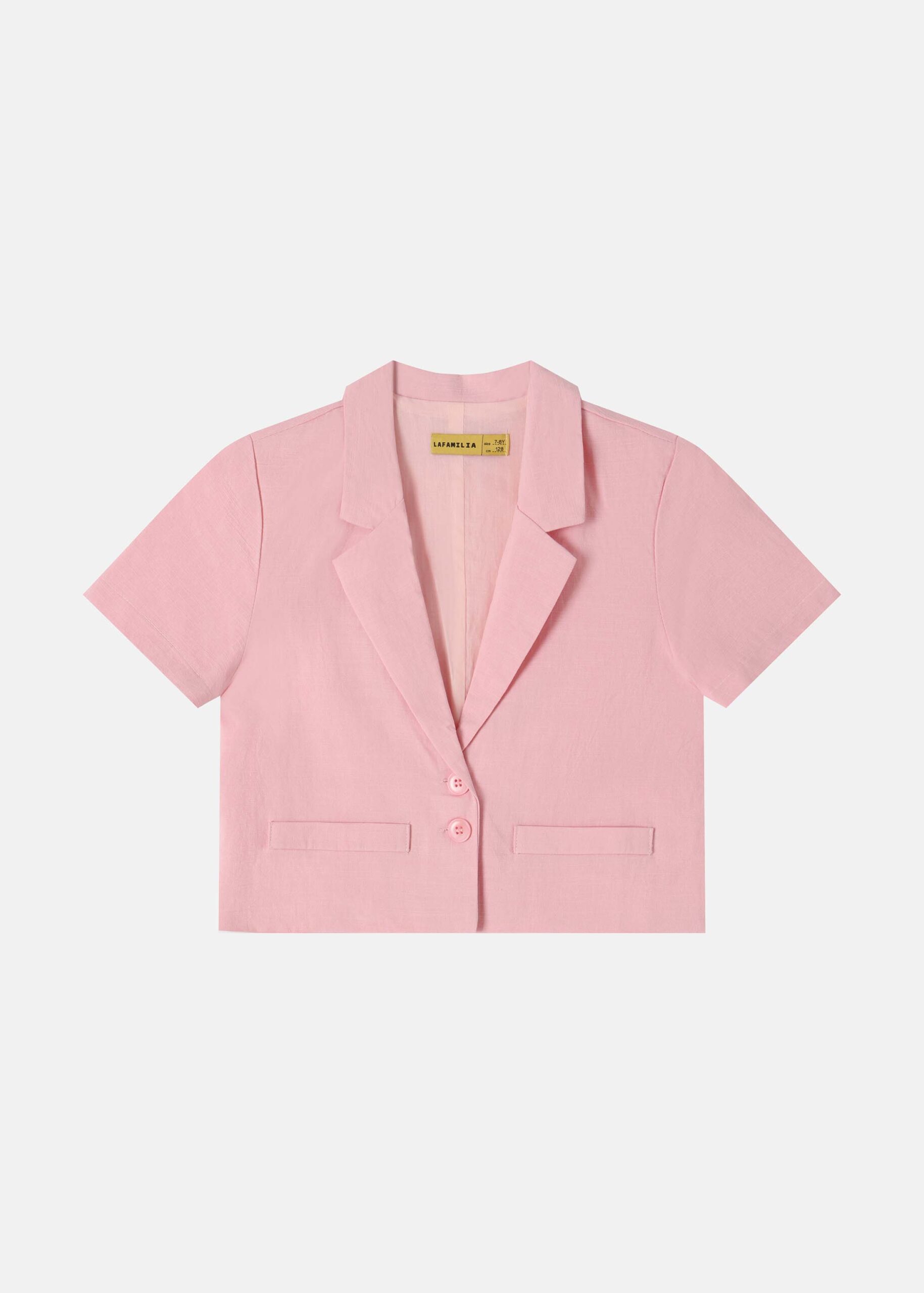 6126403012631-a Kids Girl Cropped Blazer - Image 1