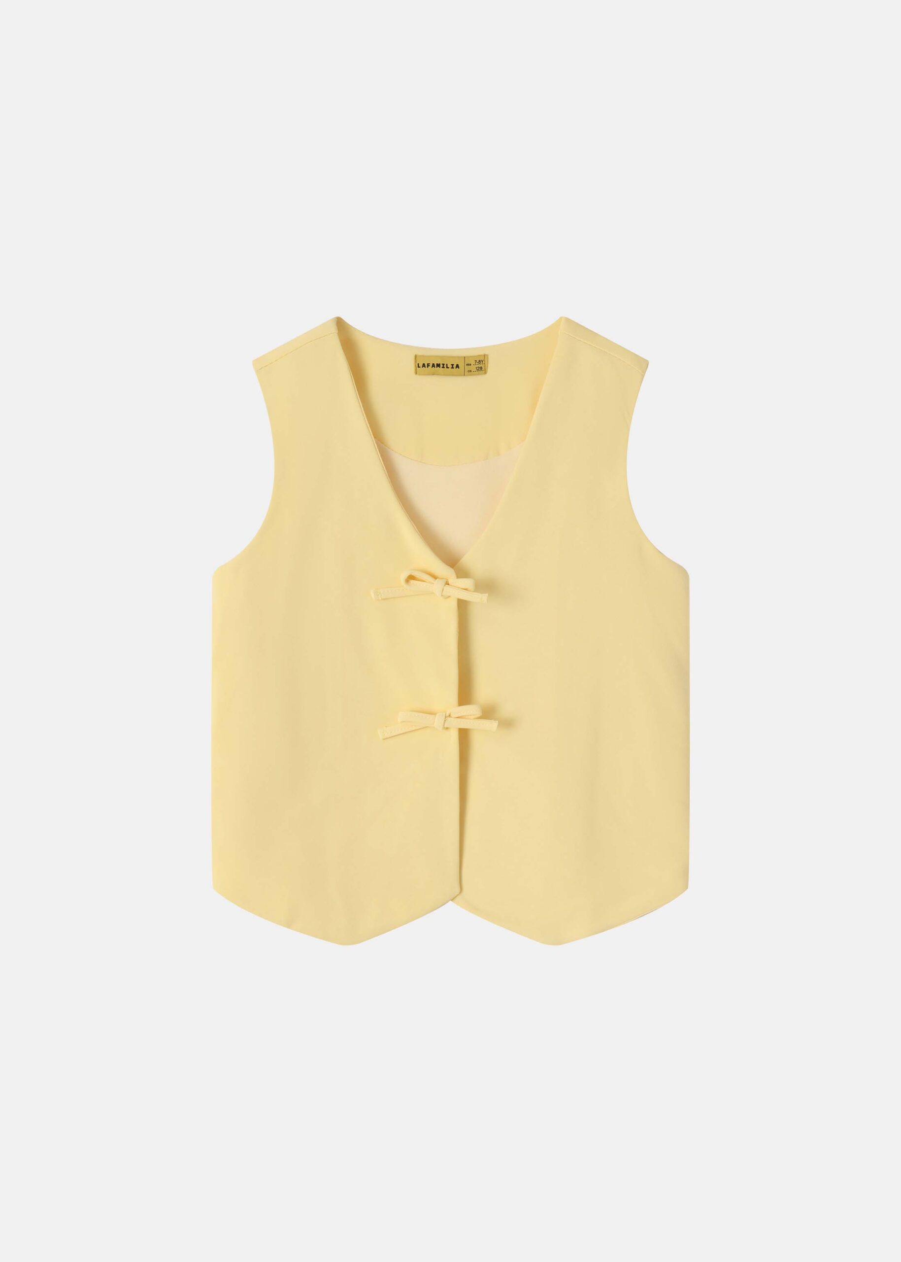 6126403013420-a Kids Girl Plain Vest - Image 1