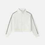 Kids Girl Scuba Cropped Jacket