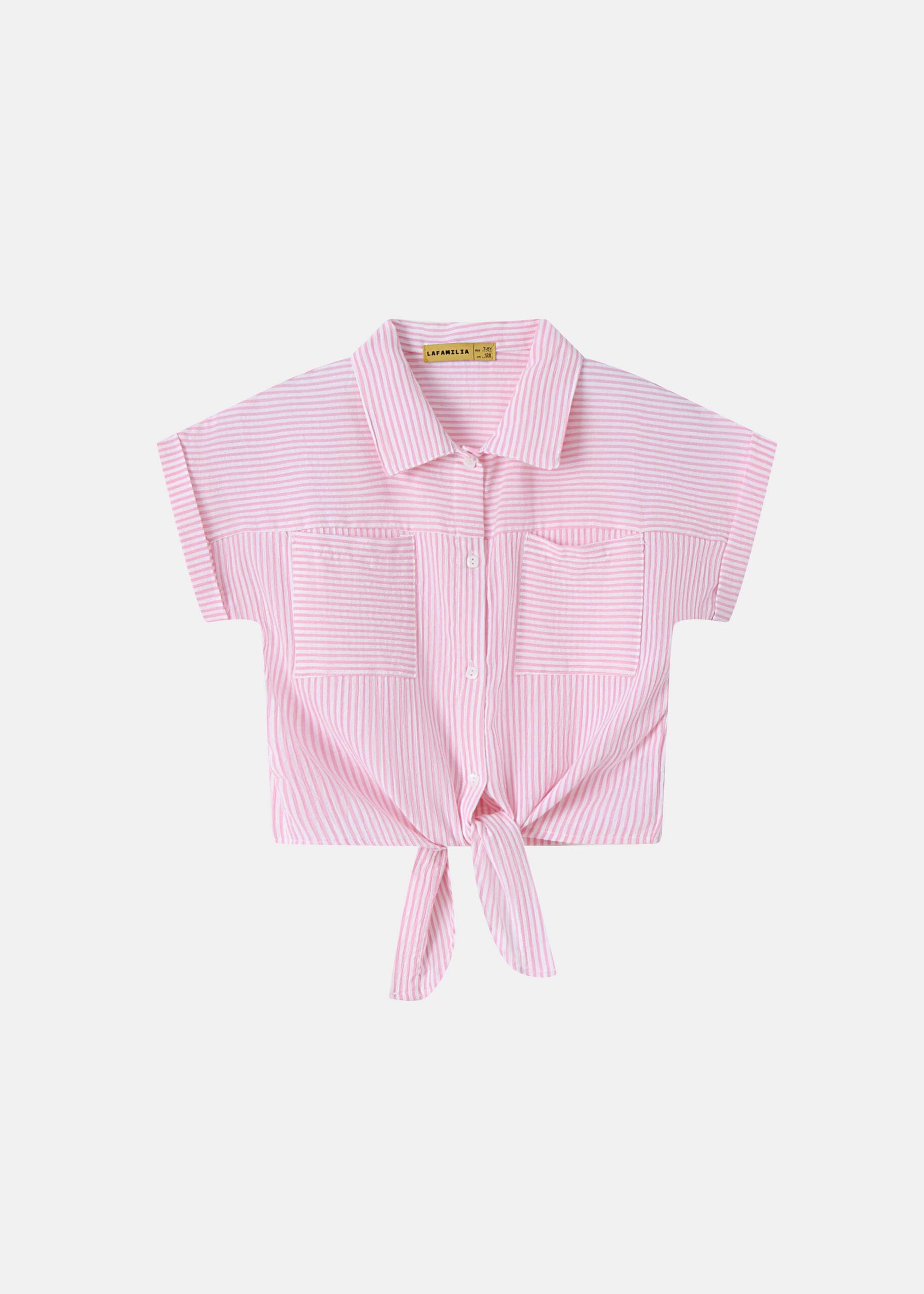 6126404017713-a Kids Girl Striped Shirt - Image 1