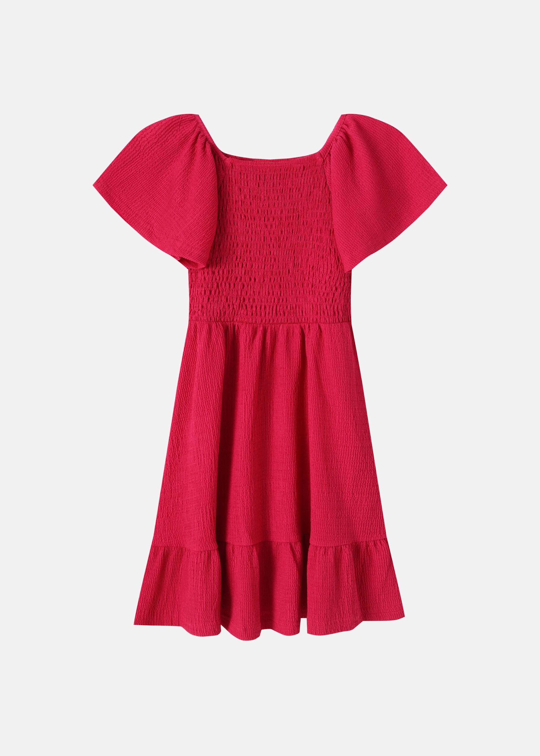 6126409014414-a Kids Girl Patterned Fabric Dress - Image 1
