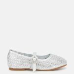 Kids Girl Braided Leather Ballerina