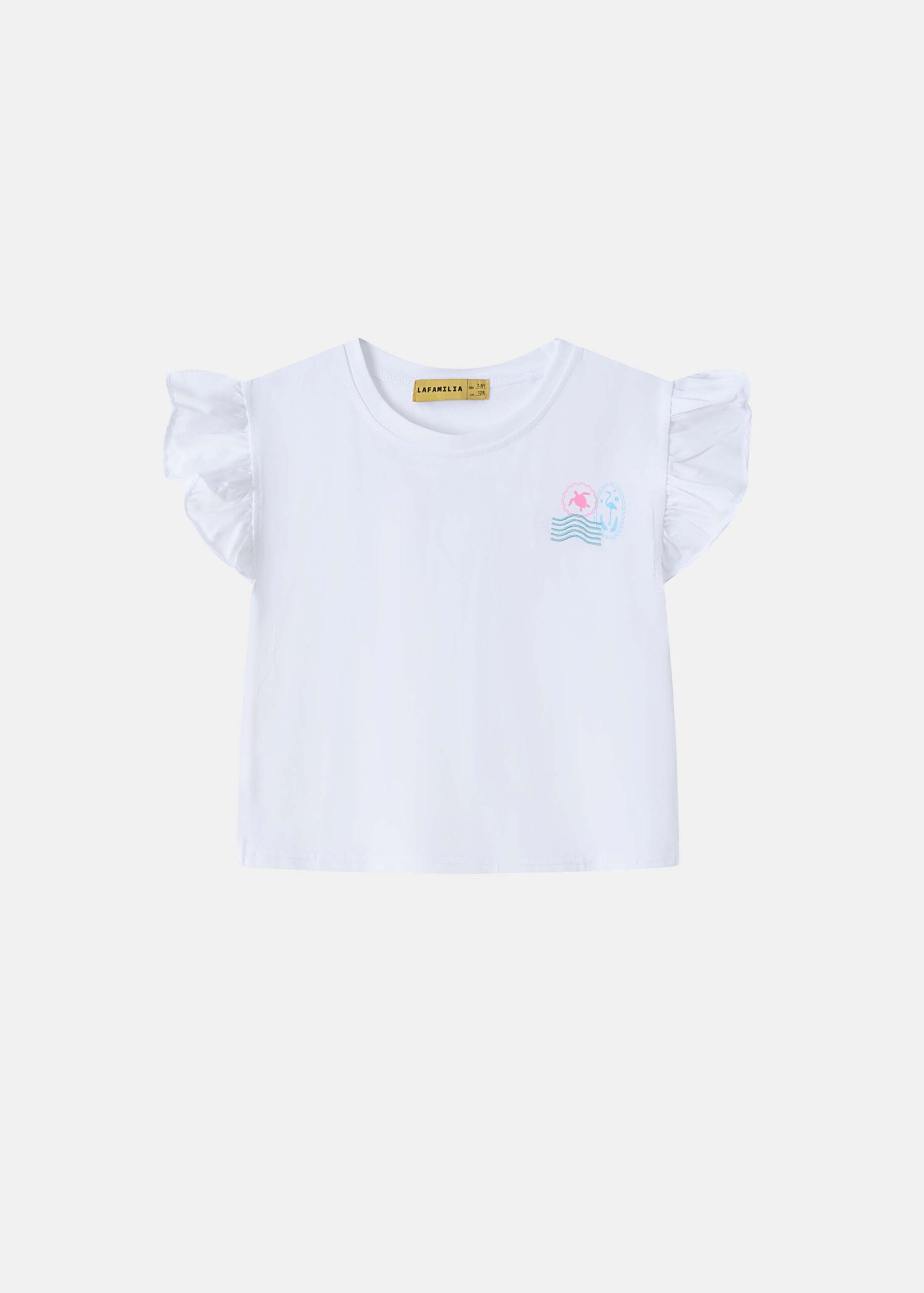 6126416020602-a Kids Girl Drawings Printed T-Shirt - Image 1