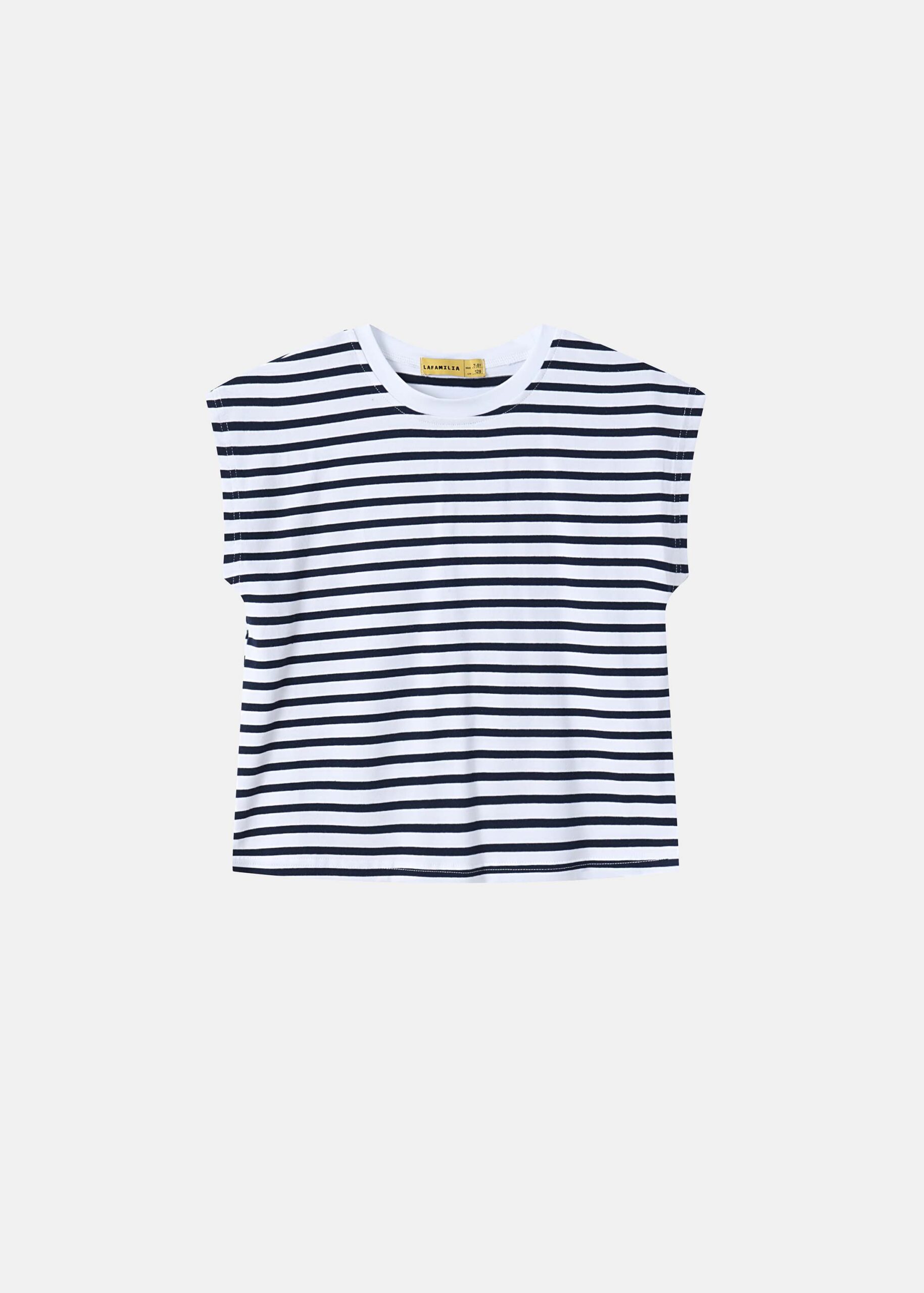 6126416022008-a Kids Girl Striped T-Shirt - Image 1
