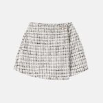 Kids Girl Checkered Skirt-Short