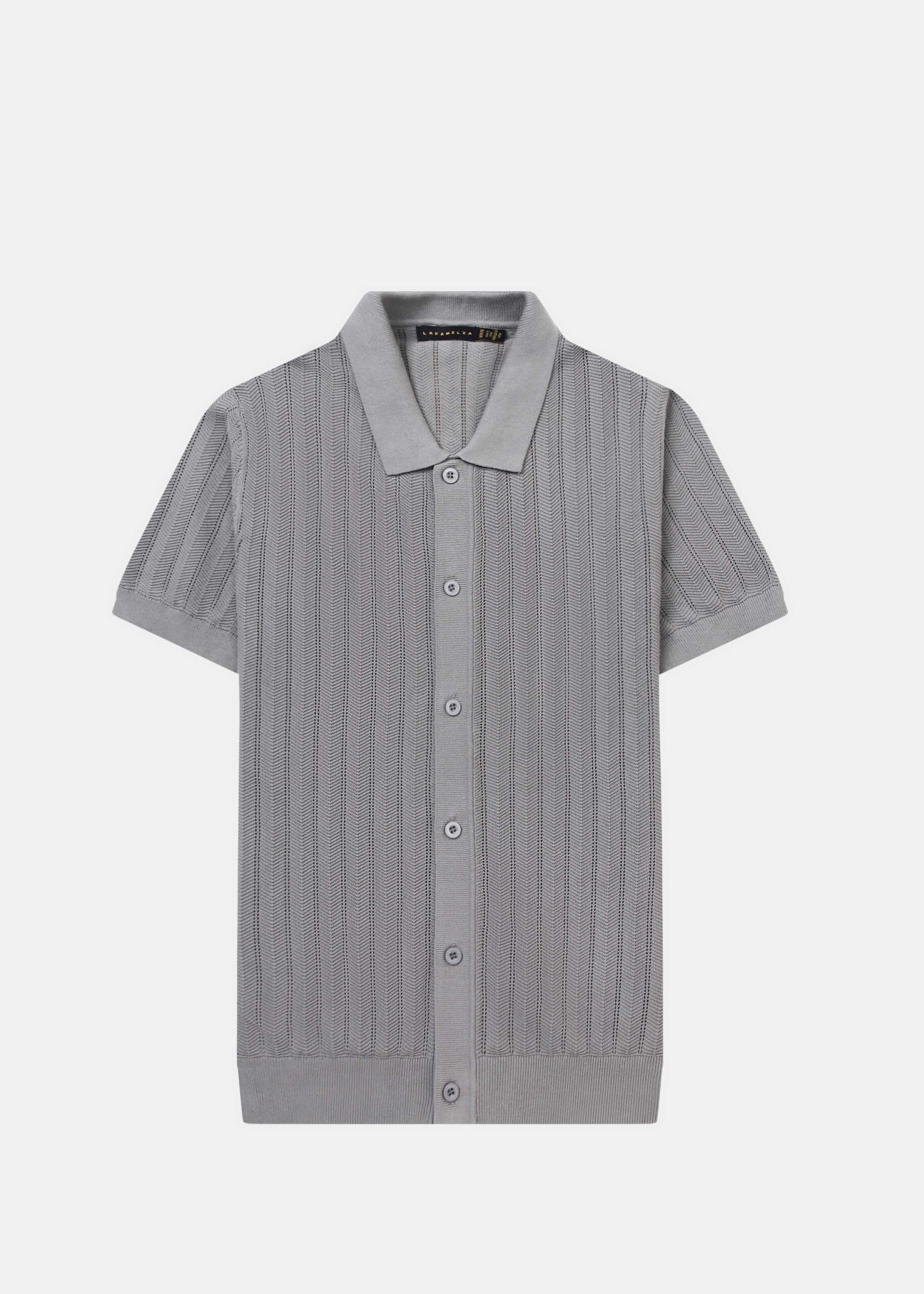 6126116007823-a Men Knitted Polo Shirt - Image 1