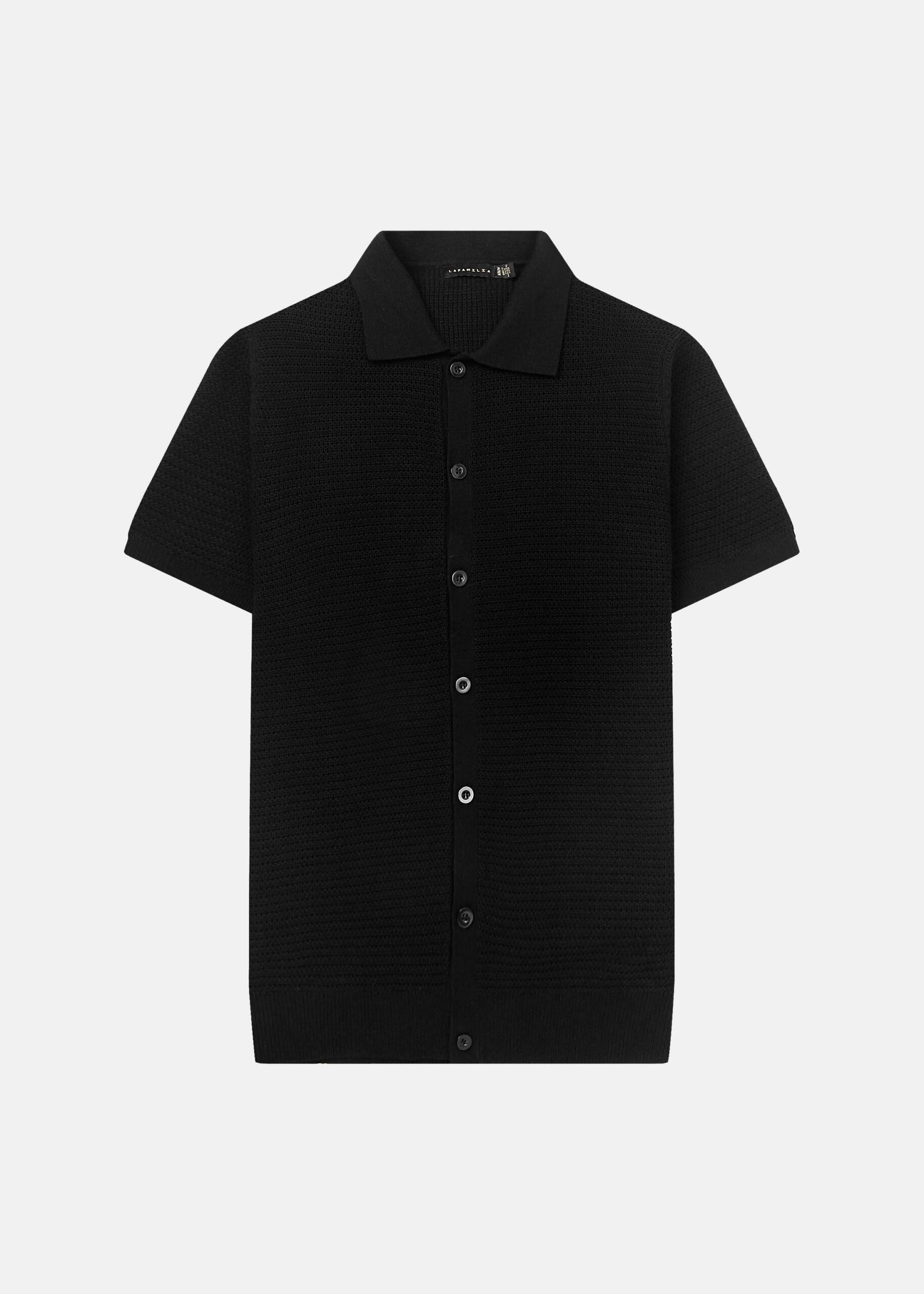 6126116007901-a Men Knitted Polo Shirt - Image 1