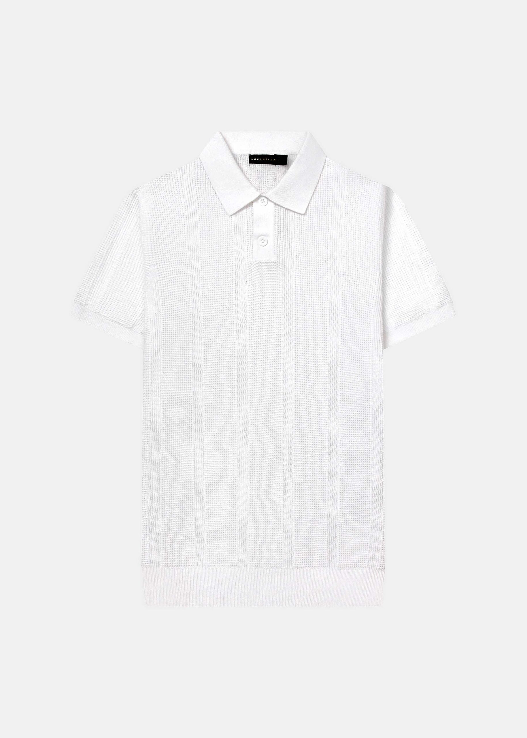 6126116008202-a Men Knitted Polo Shirt - Image 1