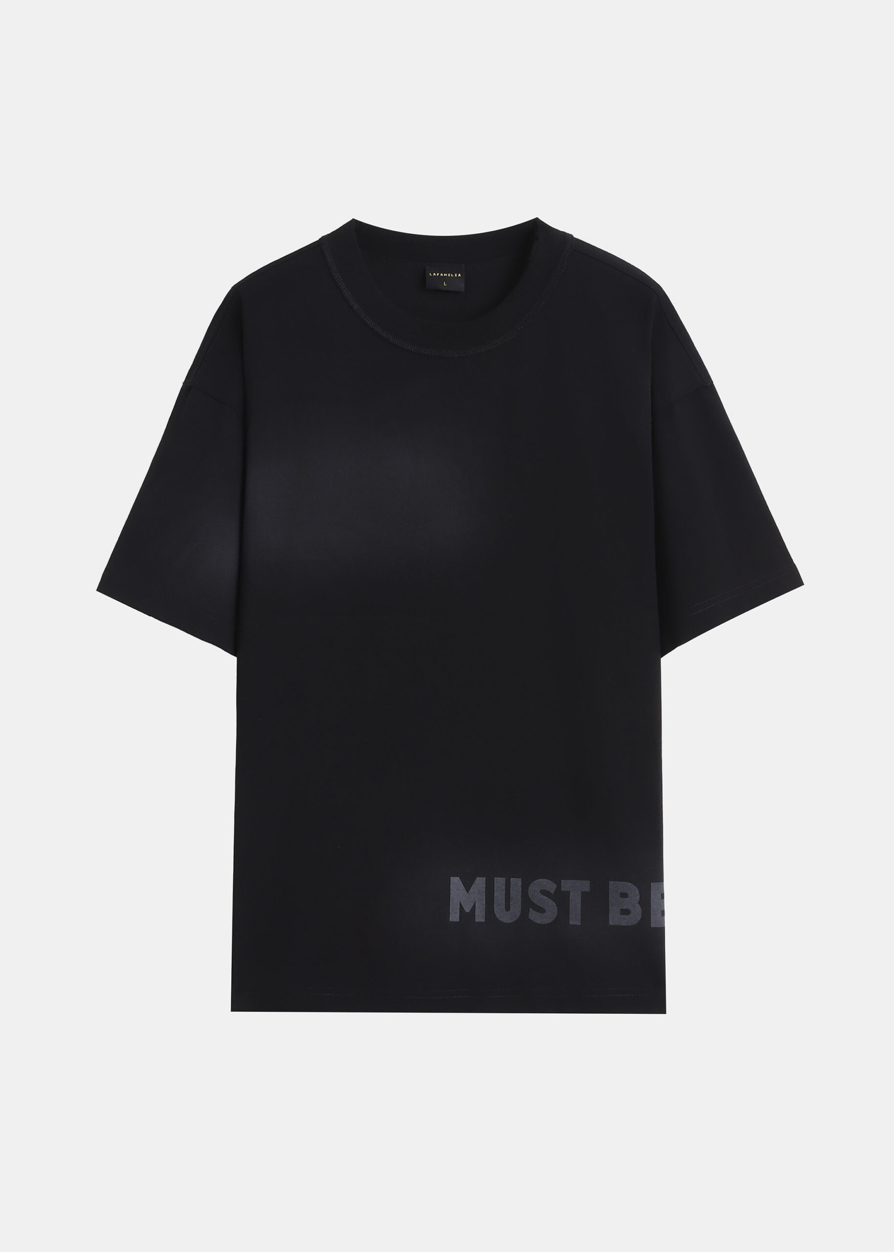 6126116011801-a Men Blur Effect "Must Be" T-Shirt - Image 1