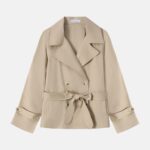 Women Double Breasted Trench Jacket