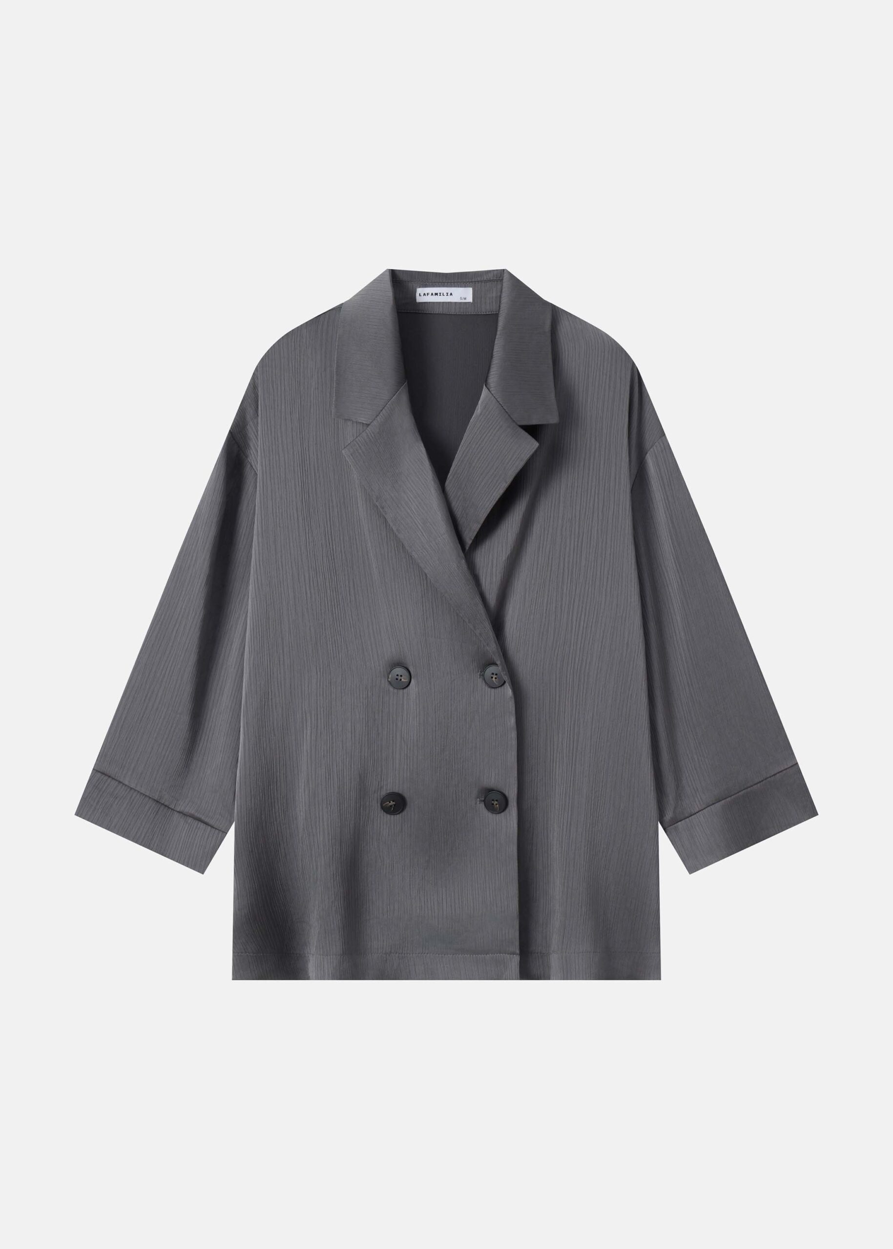 6126203043118-a Women Double Breasted Light Blazer - Image 1