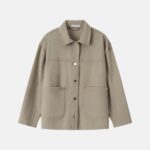 Women Patch Pockets Jacket