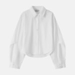 Women Cropped Shirt With Embroidery