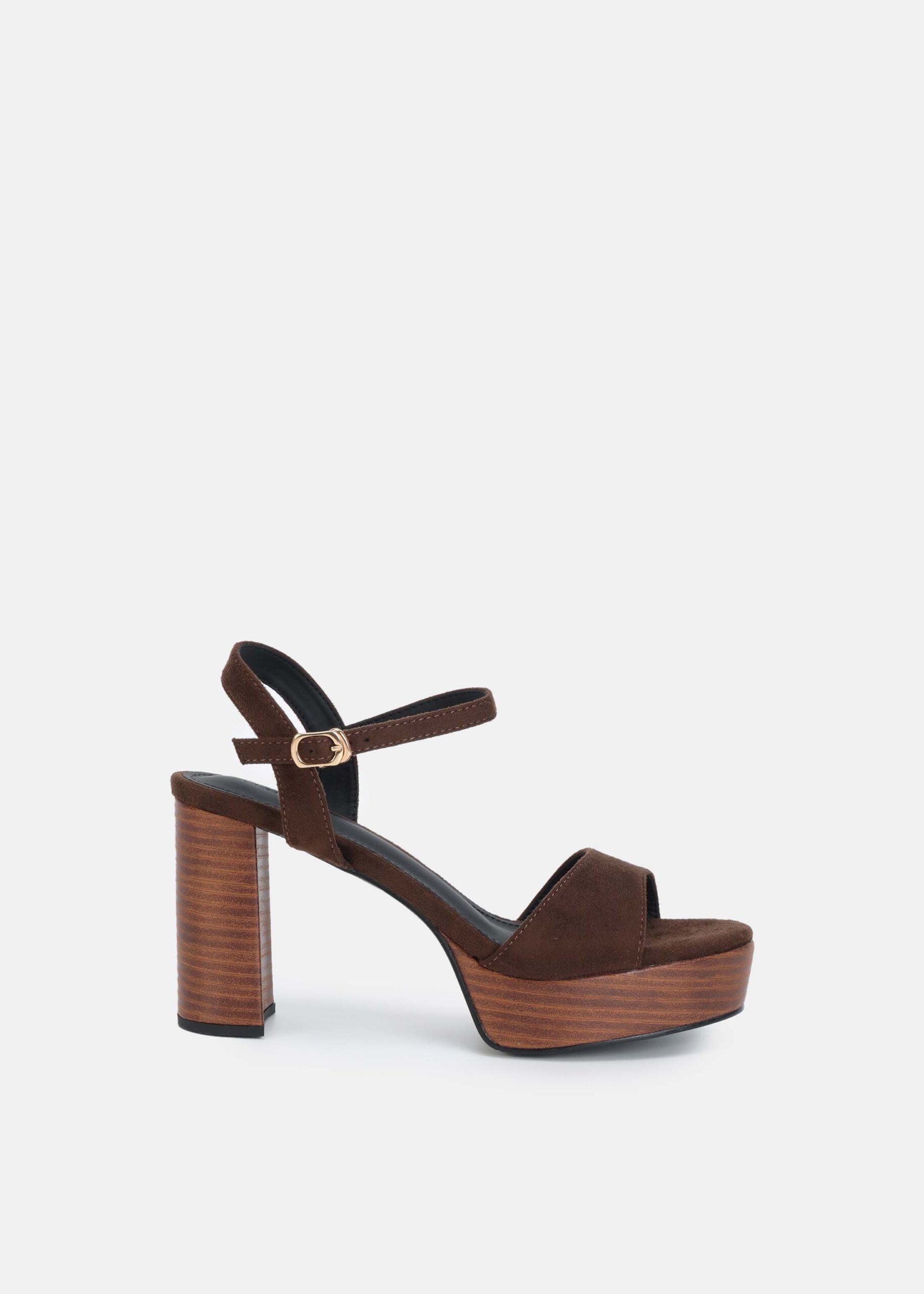 6126213000316-a Women Suede Heels Sandal - Image 1