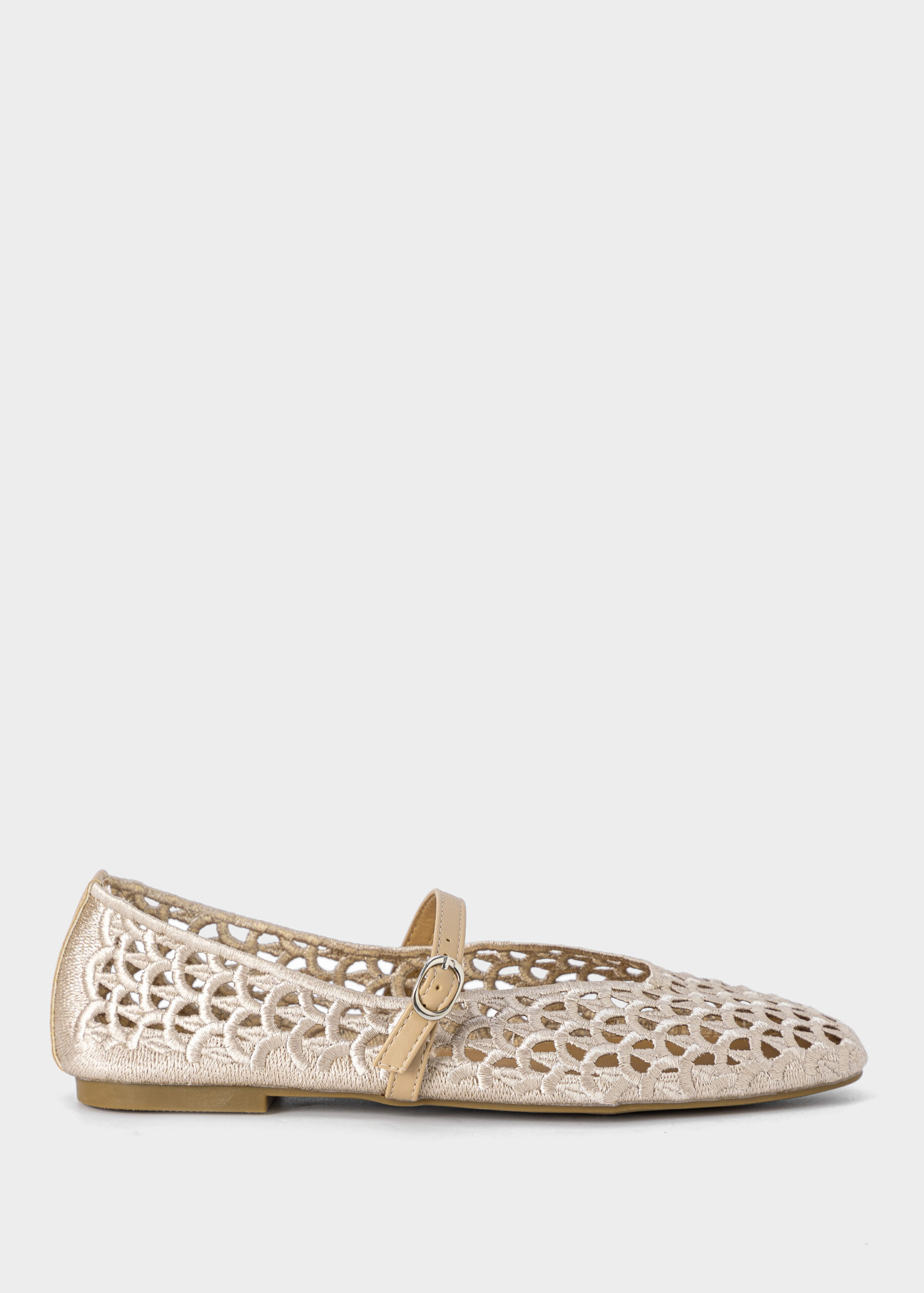 6126213006844-a Women Woven Texture Ballerina - Image 1