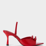 Women Patent-Leather High-Heel Sandal