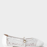 Women Embroidered Mesh Ballerina