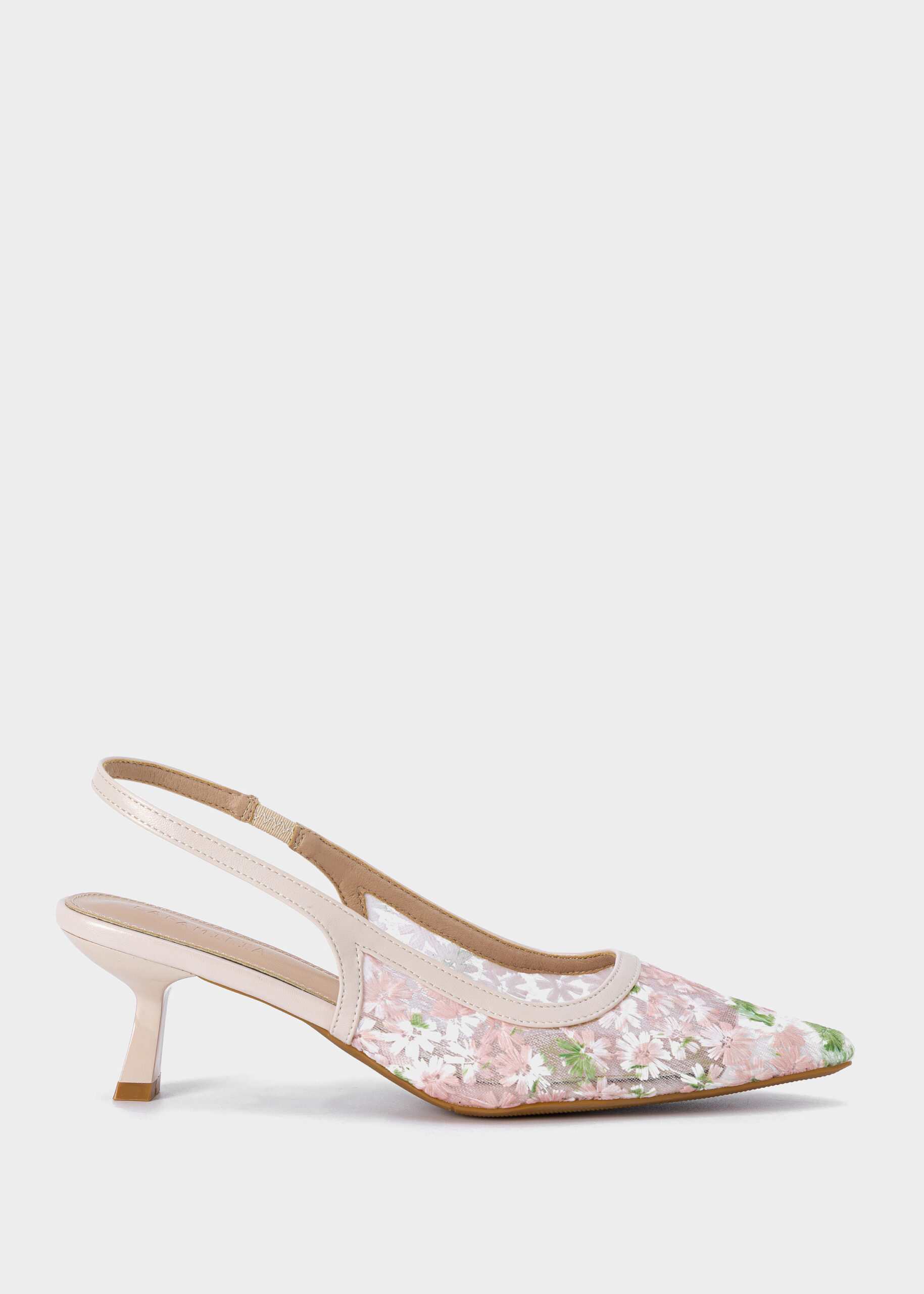 6126213011213-a Women Mesh Embroidered Sandal - Image 1