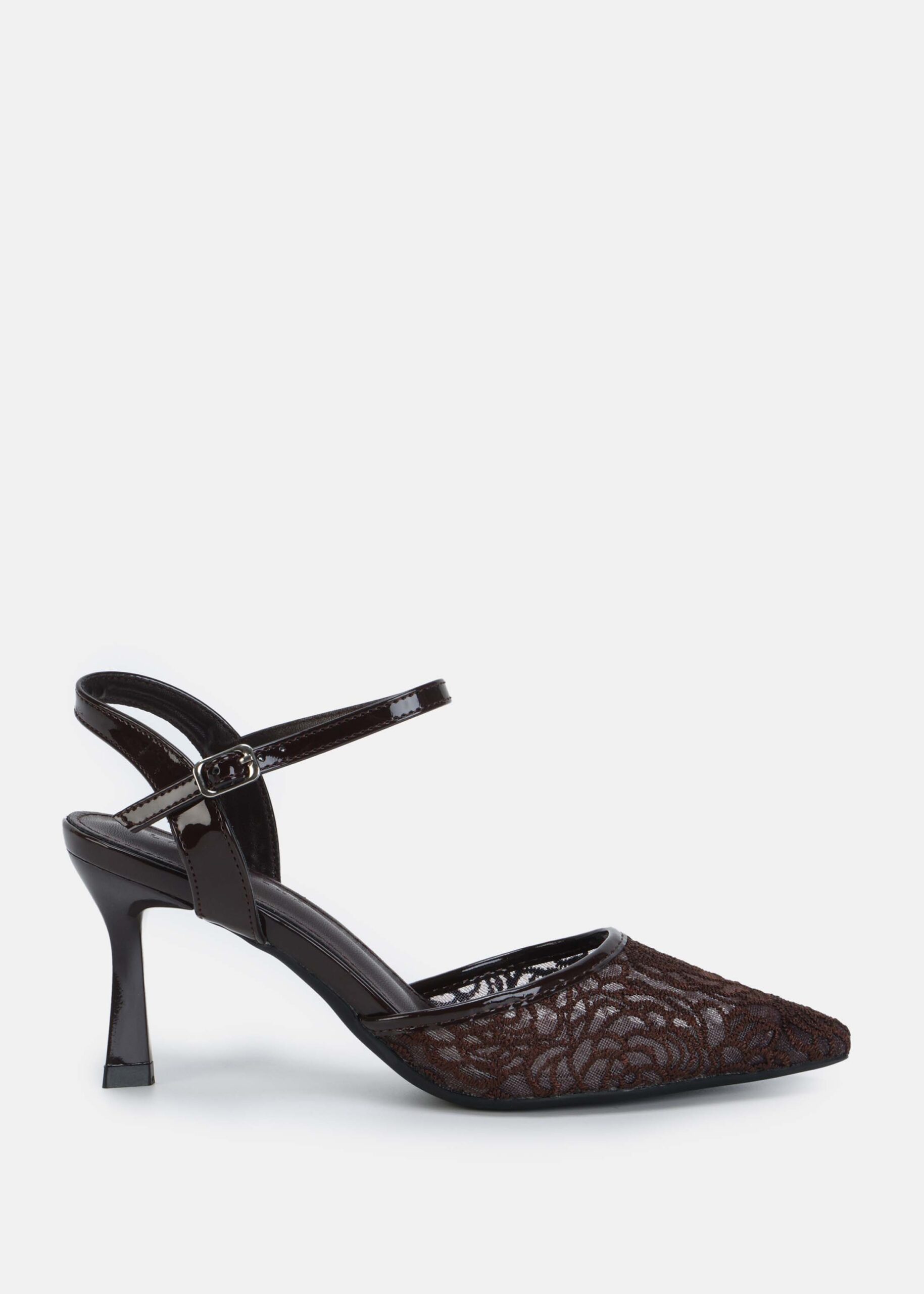 6126213011442-a Women Embroidery Heels Sandal - Image 1