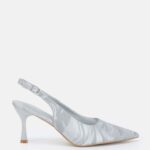 Women Satin Heels Sandal