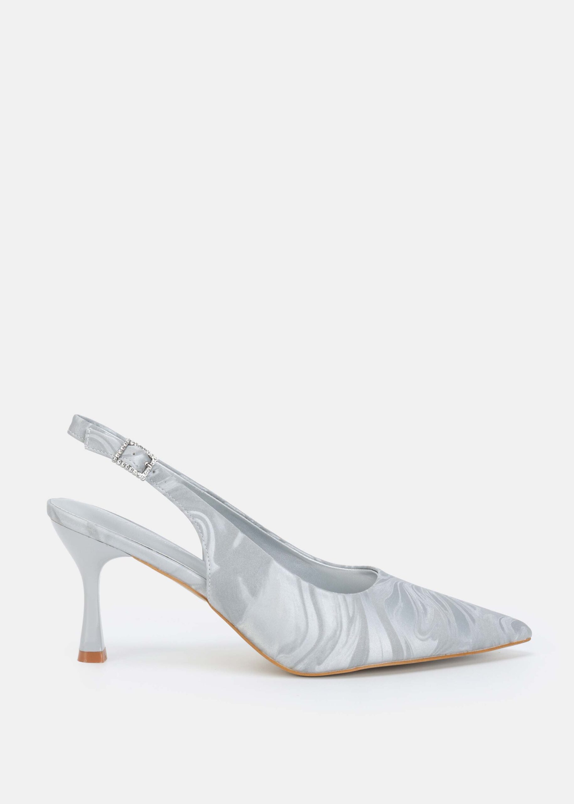 6126213011650-a Women Satin Heels Sandal - Image 1