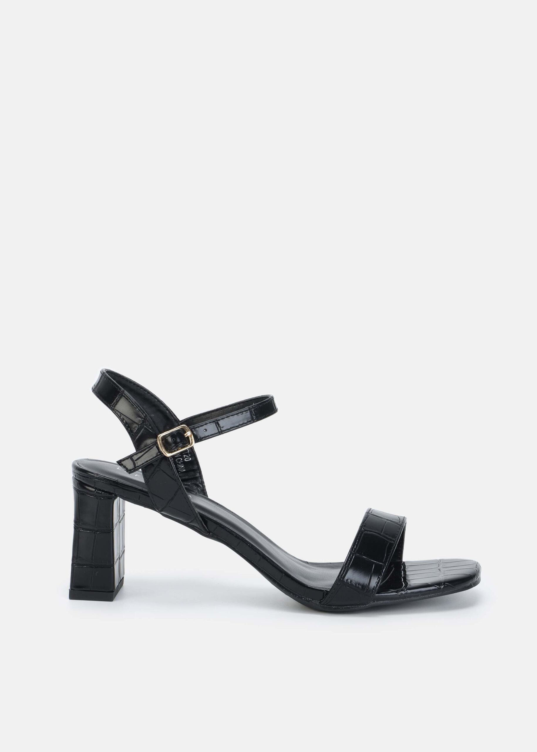 6126213014301-a Women Patterned Leather Sandal - Image 1