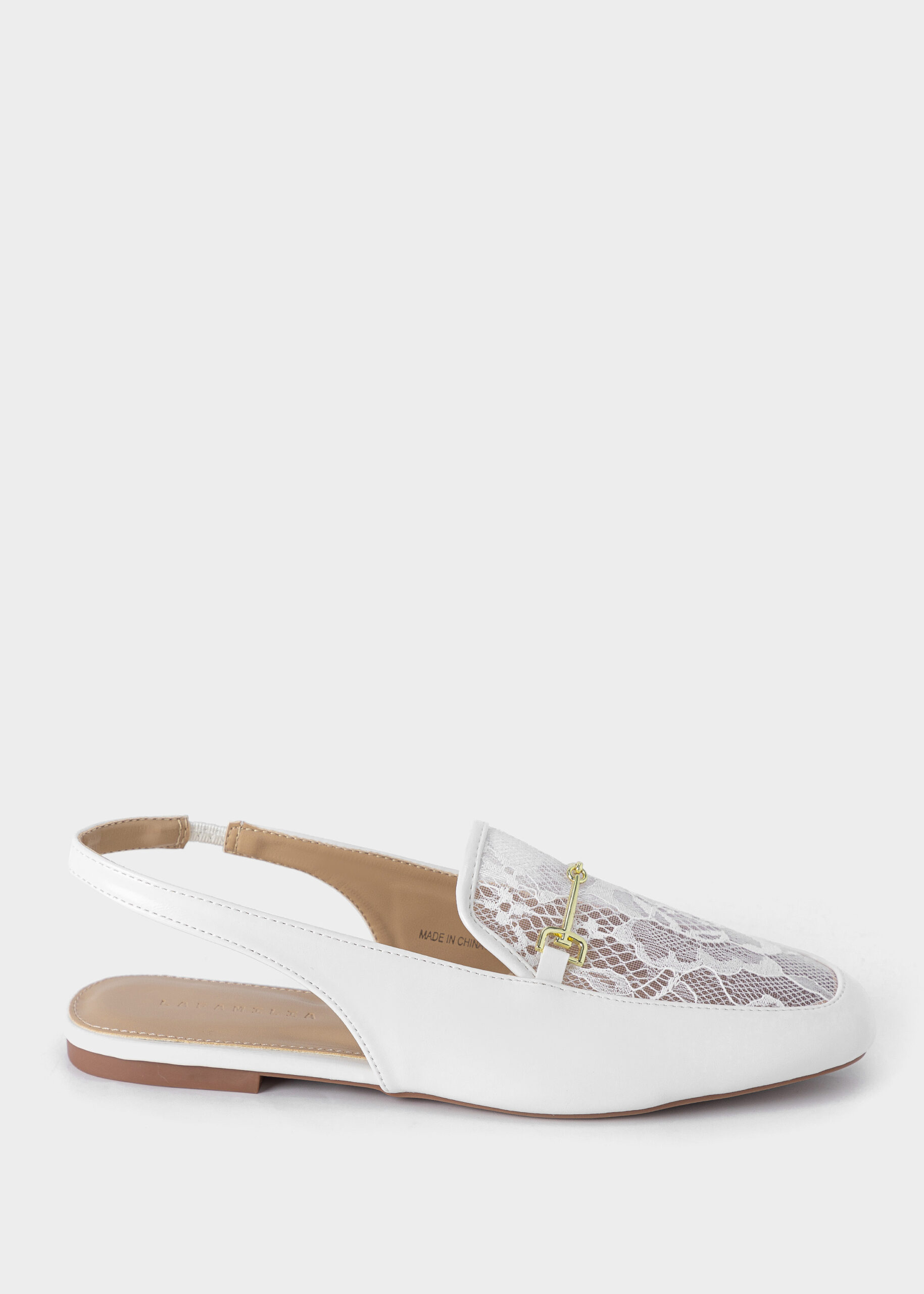 6126213015502-a Women Leather and Lace Sandal - Image 1