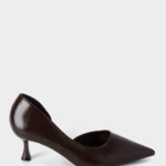 Women Leather Heels Shoes