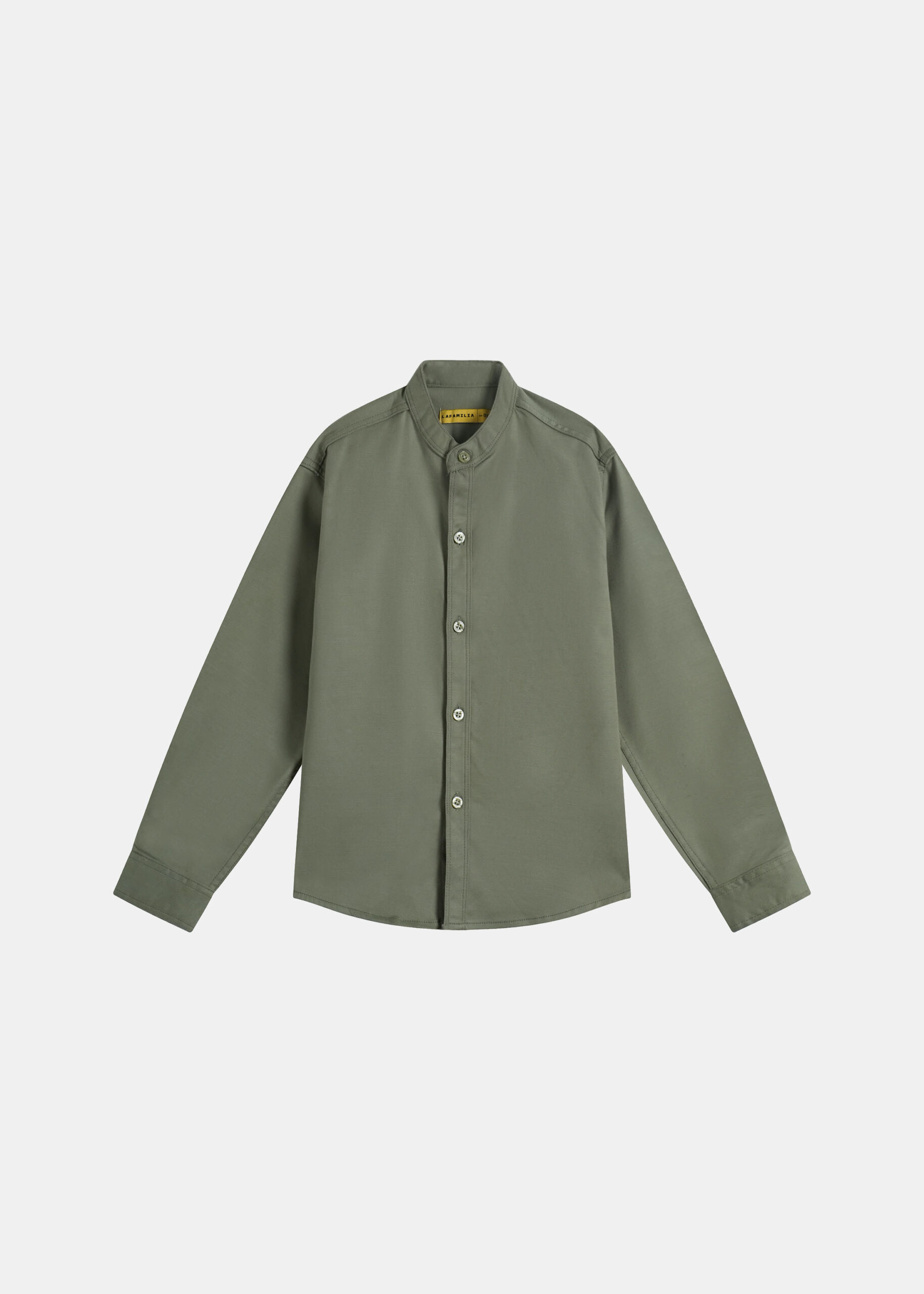 6126304044823-a Kids Boy Plain Shirt - Image 1