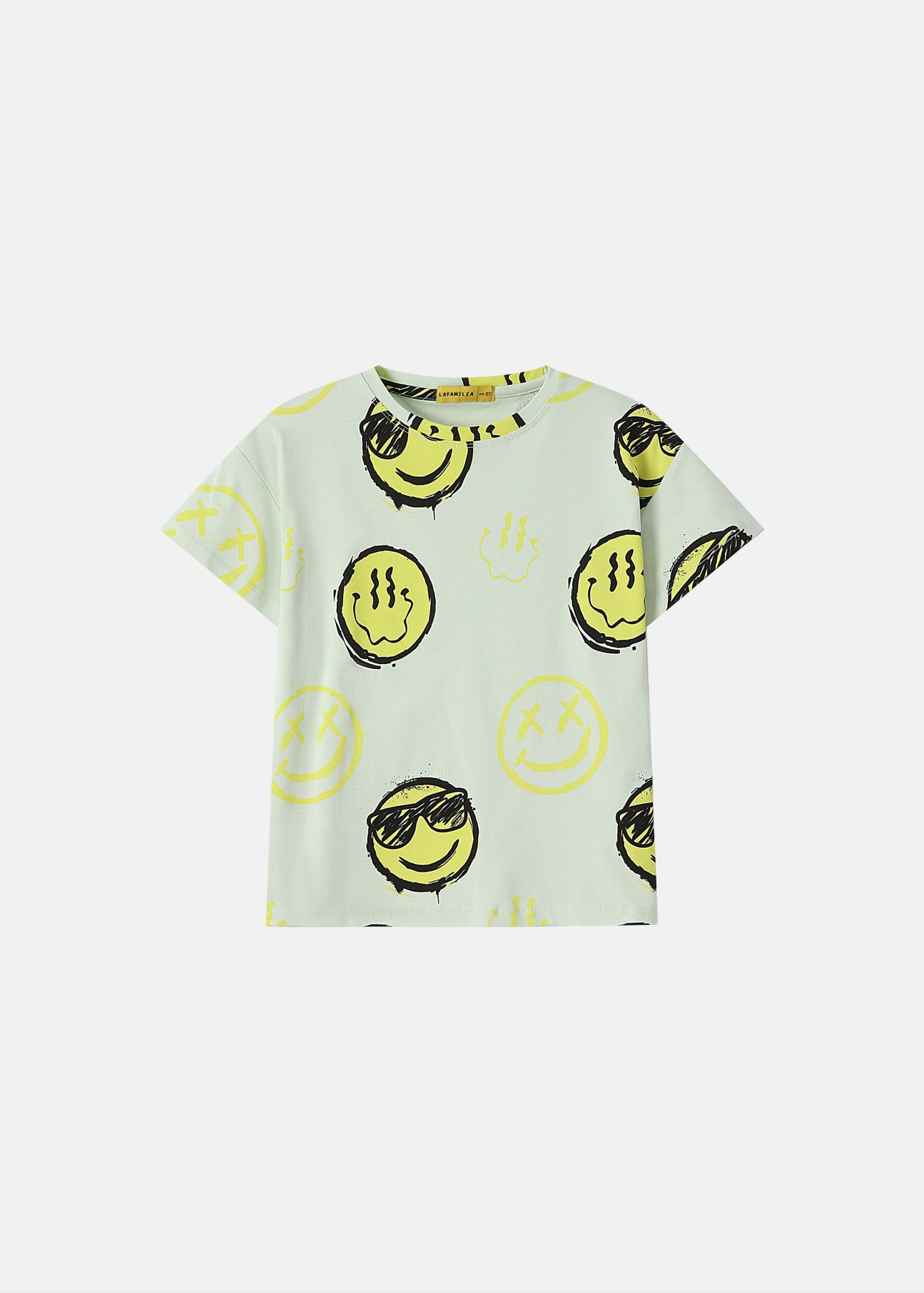 6126316053323-a Kids Boy Smily Faces T-Shirt - Image 1