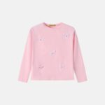 Kids Girl Butterflies Decor Blouse