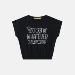 Kids Girl Writings Printed T-Shirt