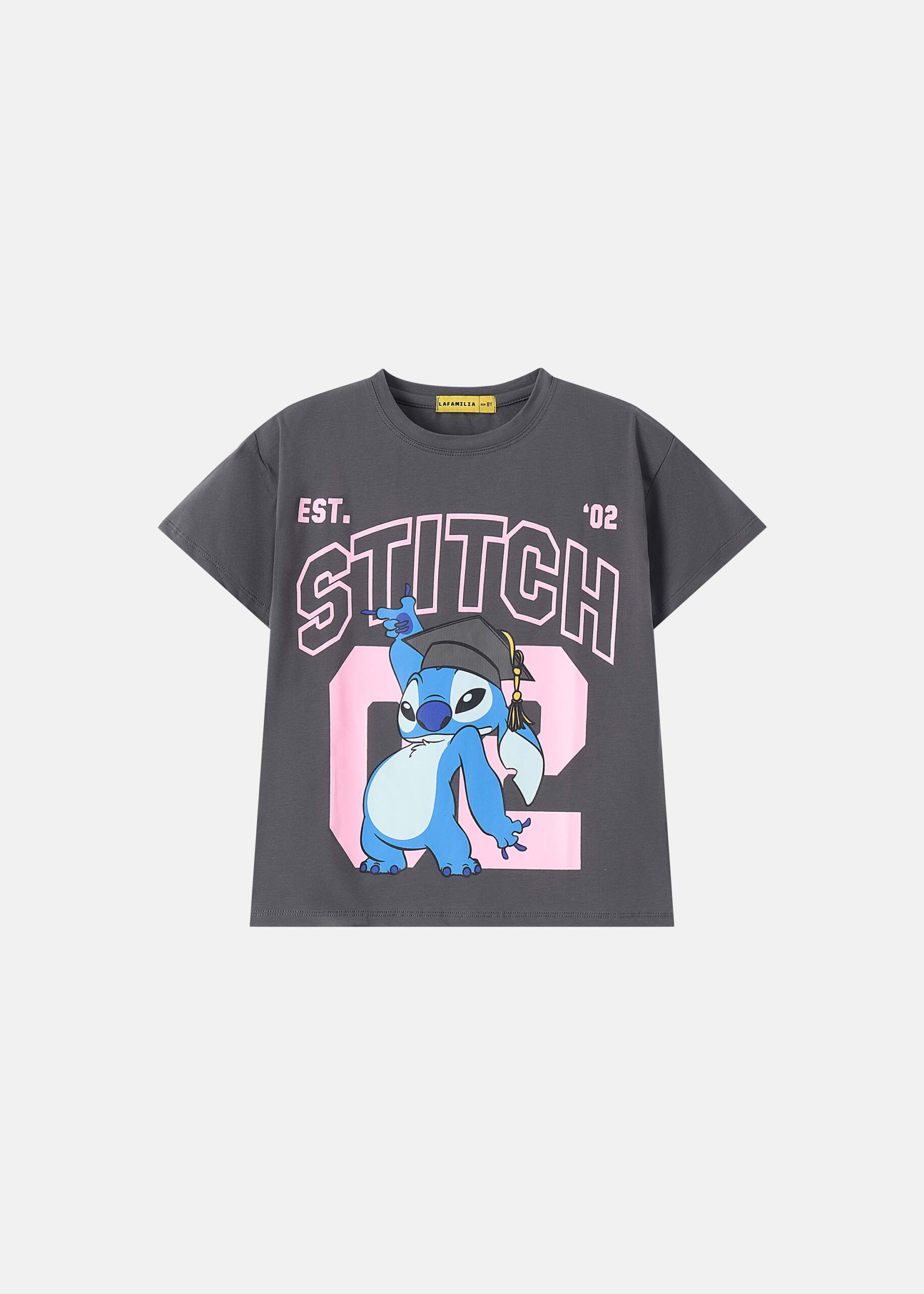 6126416058919-a Kids Girl "Stitch" T-Shirt - Image 1