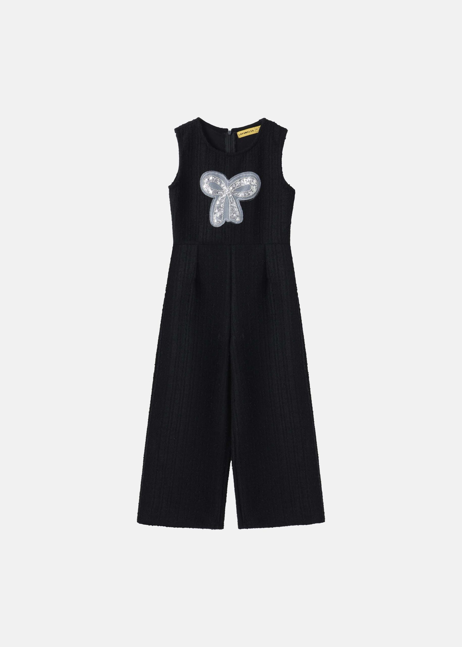 6126430017201-a Kids Girl Knitted Jumpsuit - Image 1