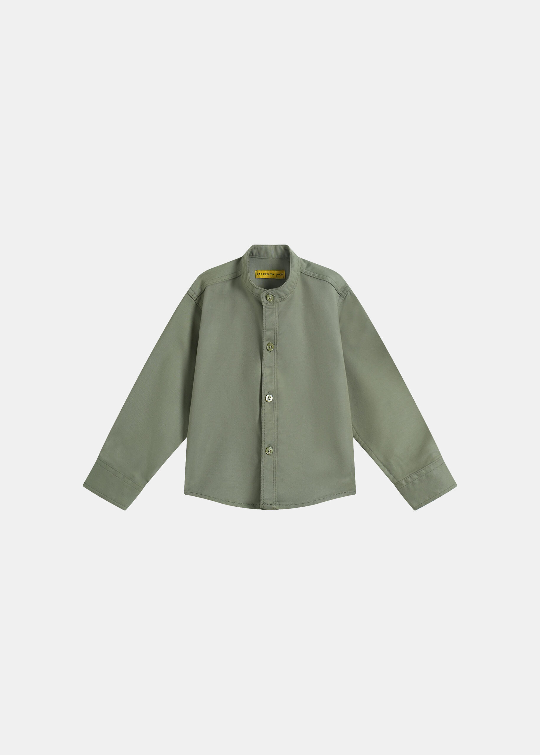 6126504045523-a Baby Boy Plain Shirt - Image 1