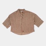 Women Wide Sleeves Linen Shirt