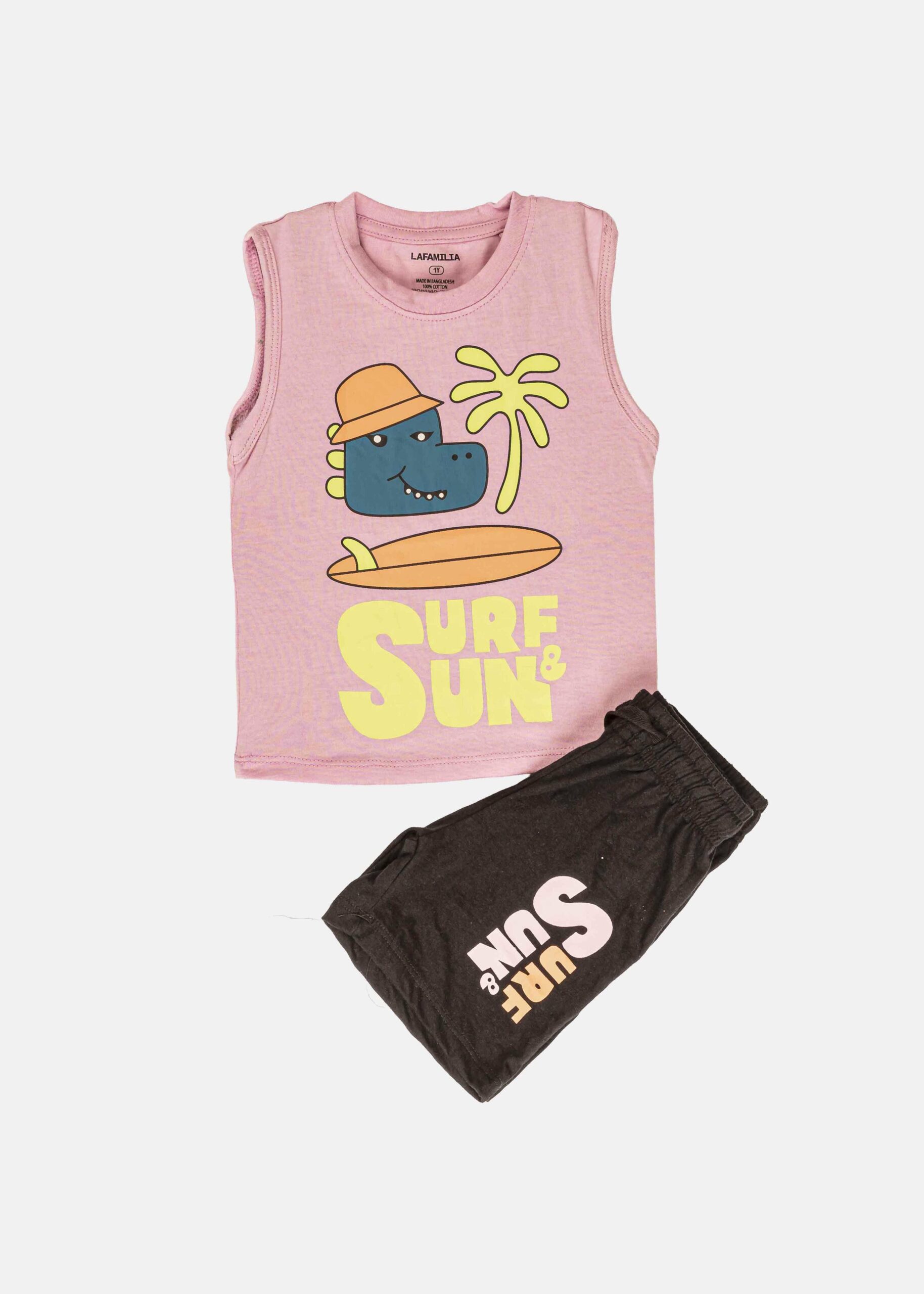 6126524071315-a Baby Boy Two-Pieces "Surf & Sun" Pajama - Image 1