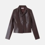Women Short Leather jacket