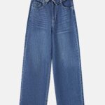 Women Straight Mid-Rise Regular-Length Jeans Trouser
